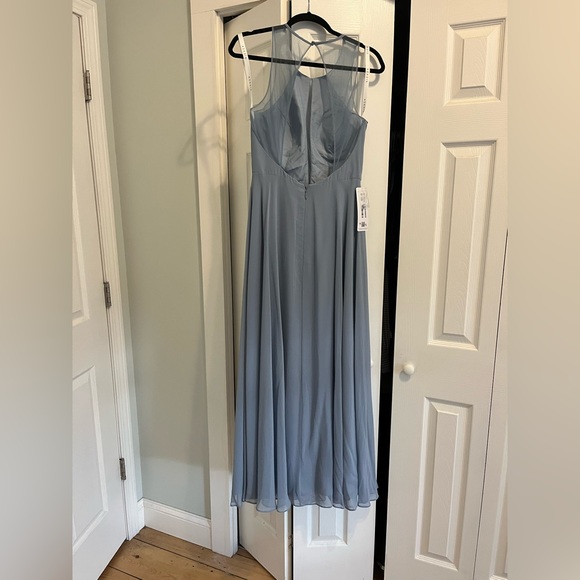 Azazie Essex Dusty Blue Bridesmaid Dress - Picture 3 of 5